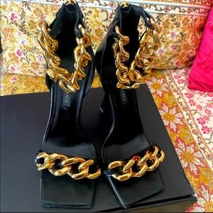 Authentic black Versace  sandals , 8